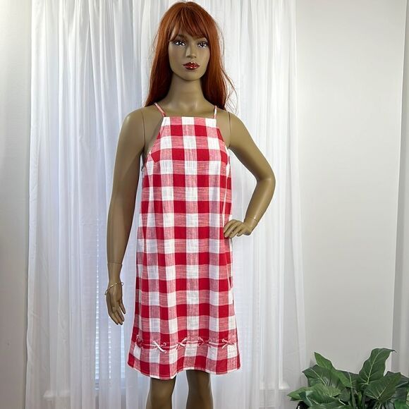 Sugarlips Red Check Dress Medium - Picture 1 of 8